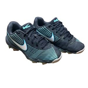 Nike Youth HyperDiamond 3 AO7938-003 Black/Green Softball Cleats Shoes Size 1Y